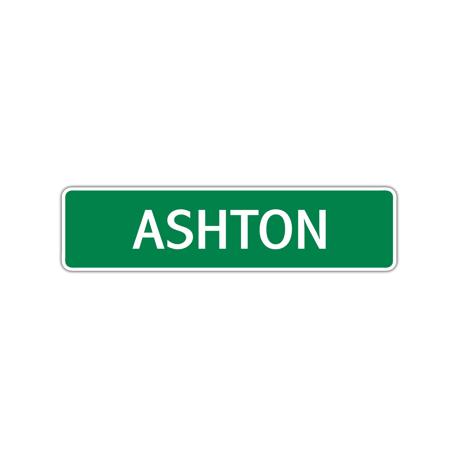 Ashton Street Sign Children Name Room Plate