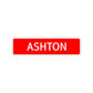 Ashton Street Sign Children Name Room Plate