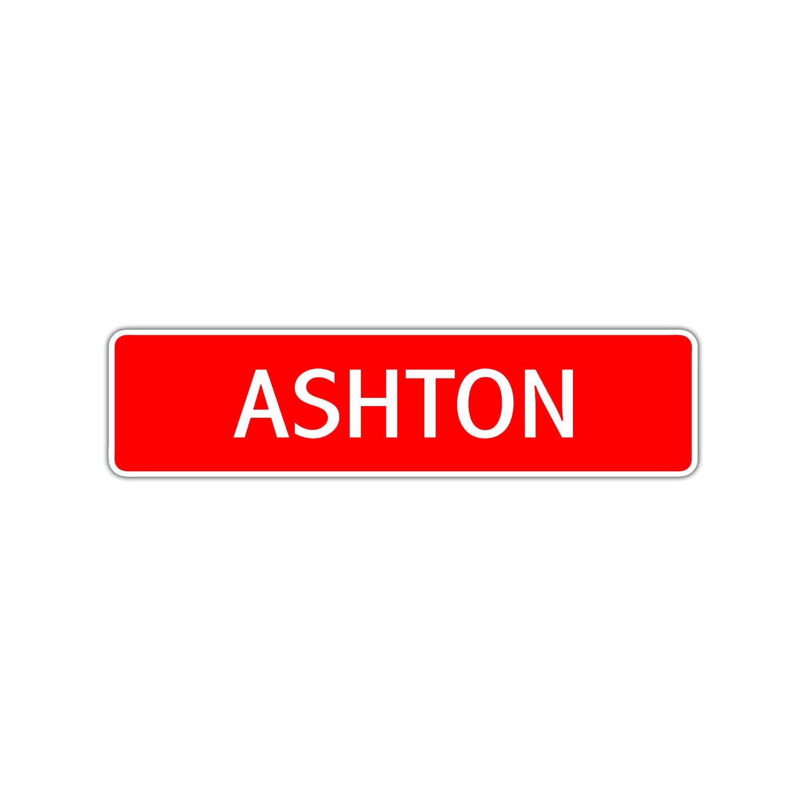 Ashton Street Sign Children Name Room Plate