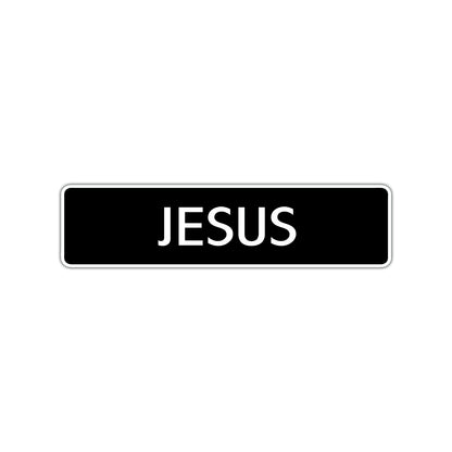 Jesus Street Sign Children Name Room Plate