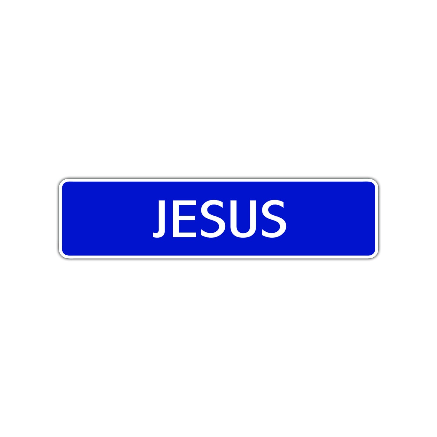 Jesus Street Sign Children Name Room Plate