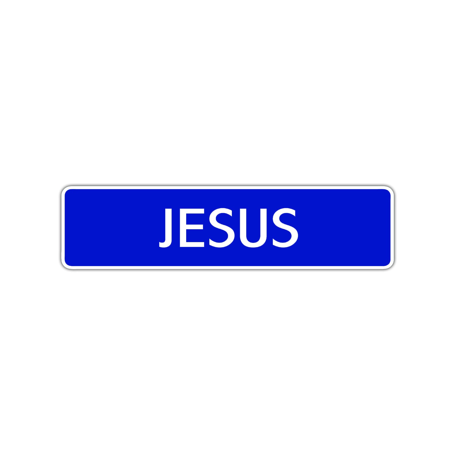 Jesus Street Sign Children Name Room Plate