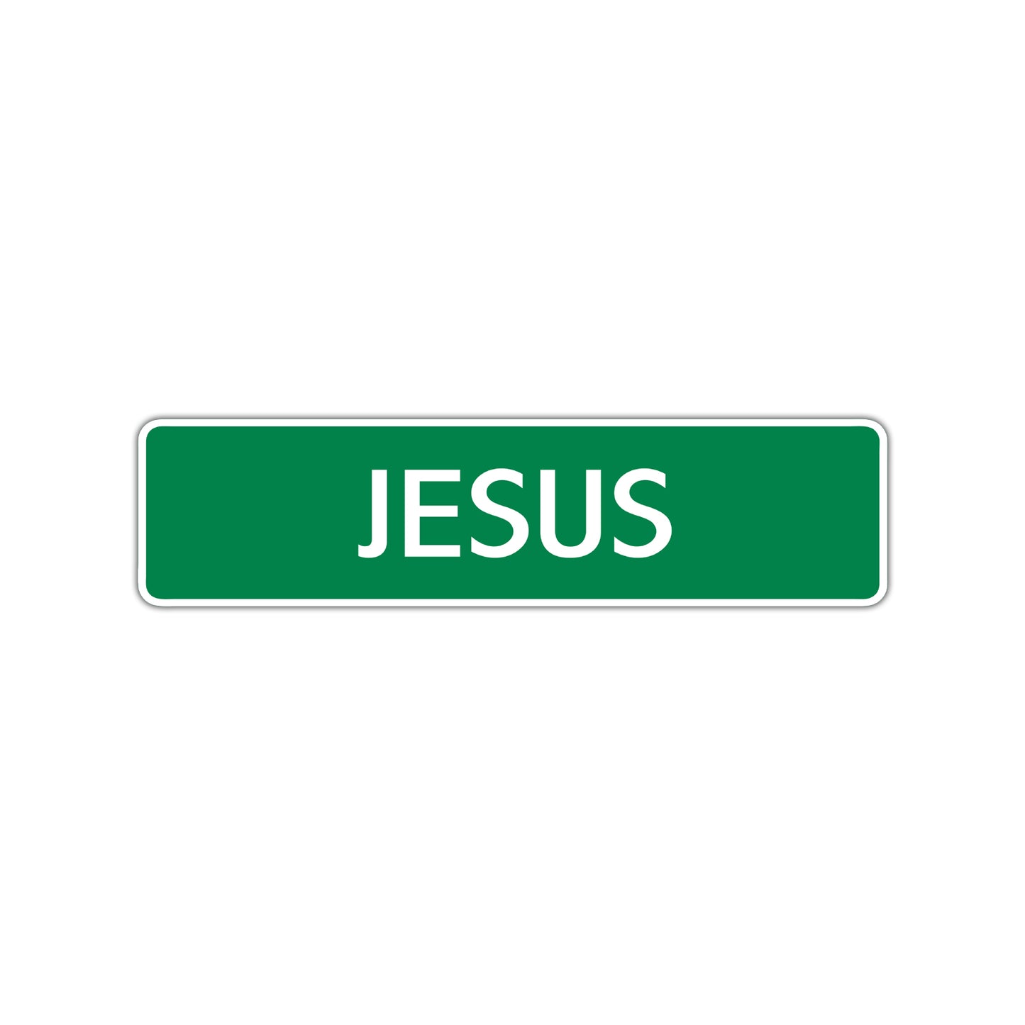 Jesus Street Sign Children Name Room Plate