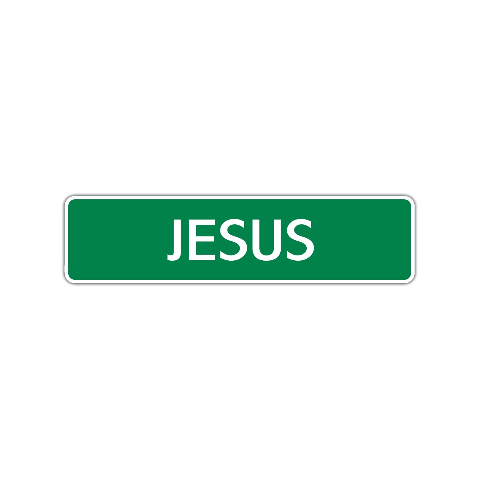 Jesus Street Sign Children Name Room Plate