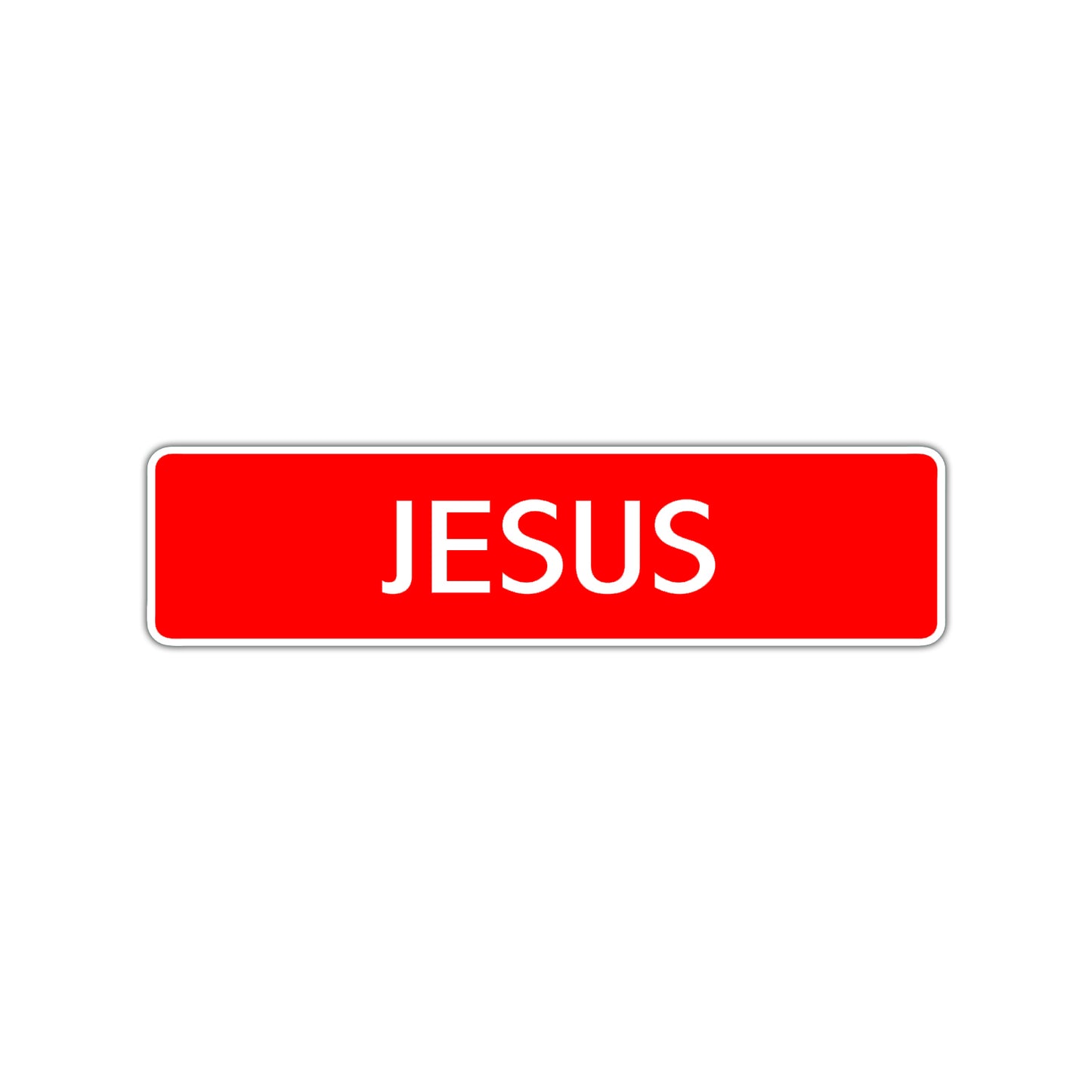 Jesus Street Sign Children Name Room Plate