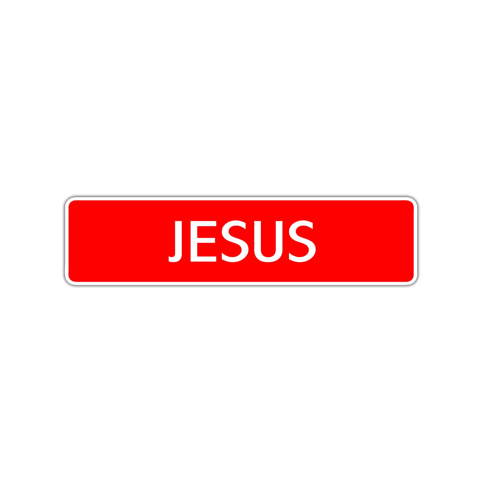 Jesus Street Sign Children Name Room Plate