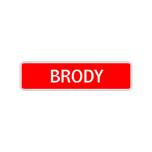 Brody Street Sign Children Name Room Plate