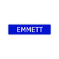 Emmett Street Sign Children Name Room Plate