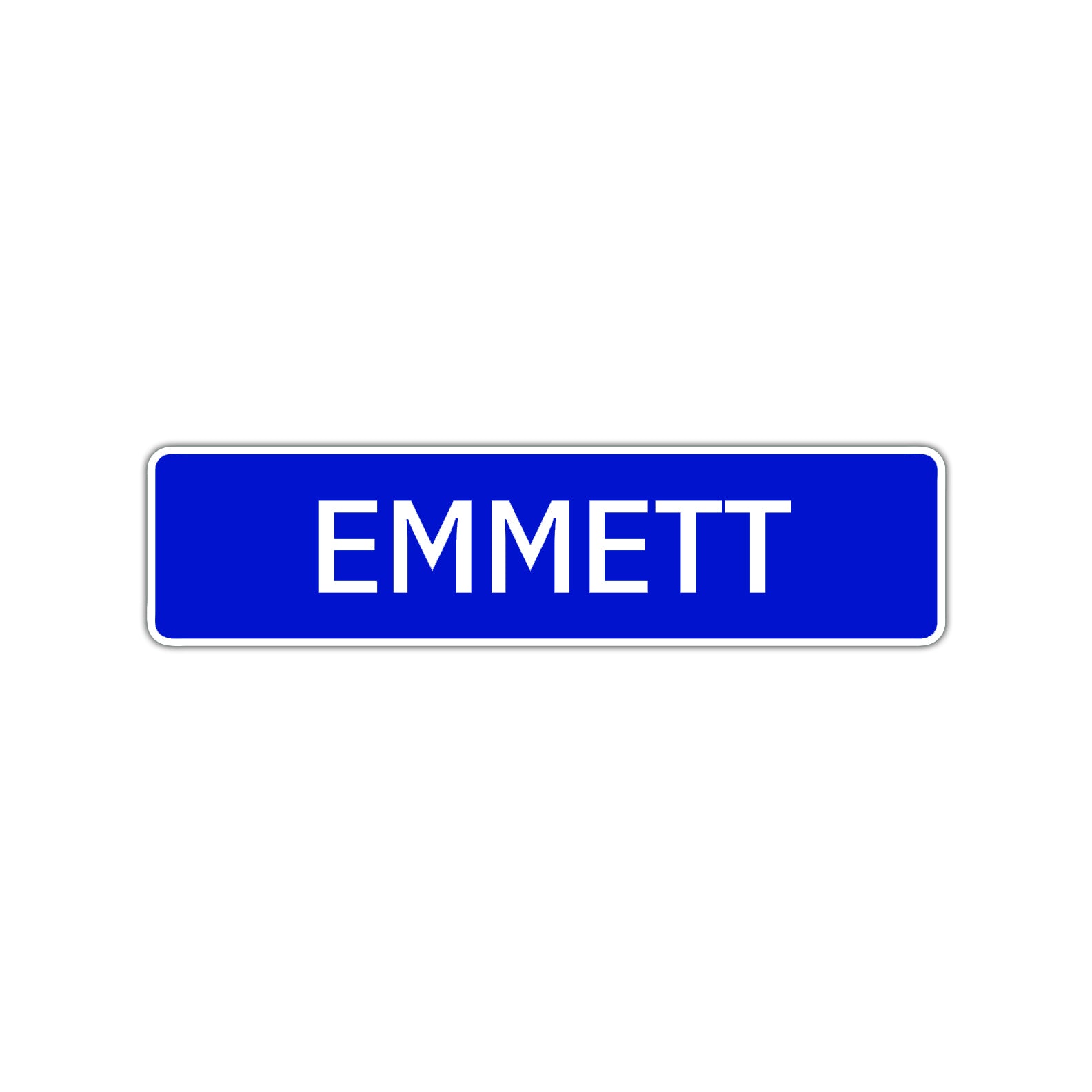 Emmett Street Sign Children Name Room Plate