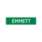 Emmett Street Sign Children Name Room Plate