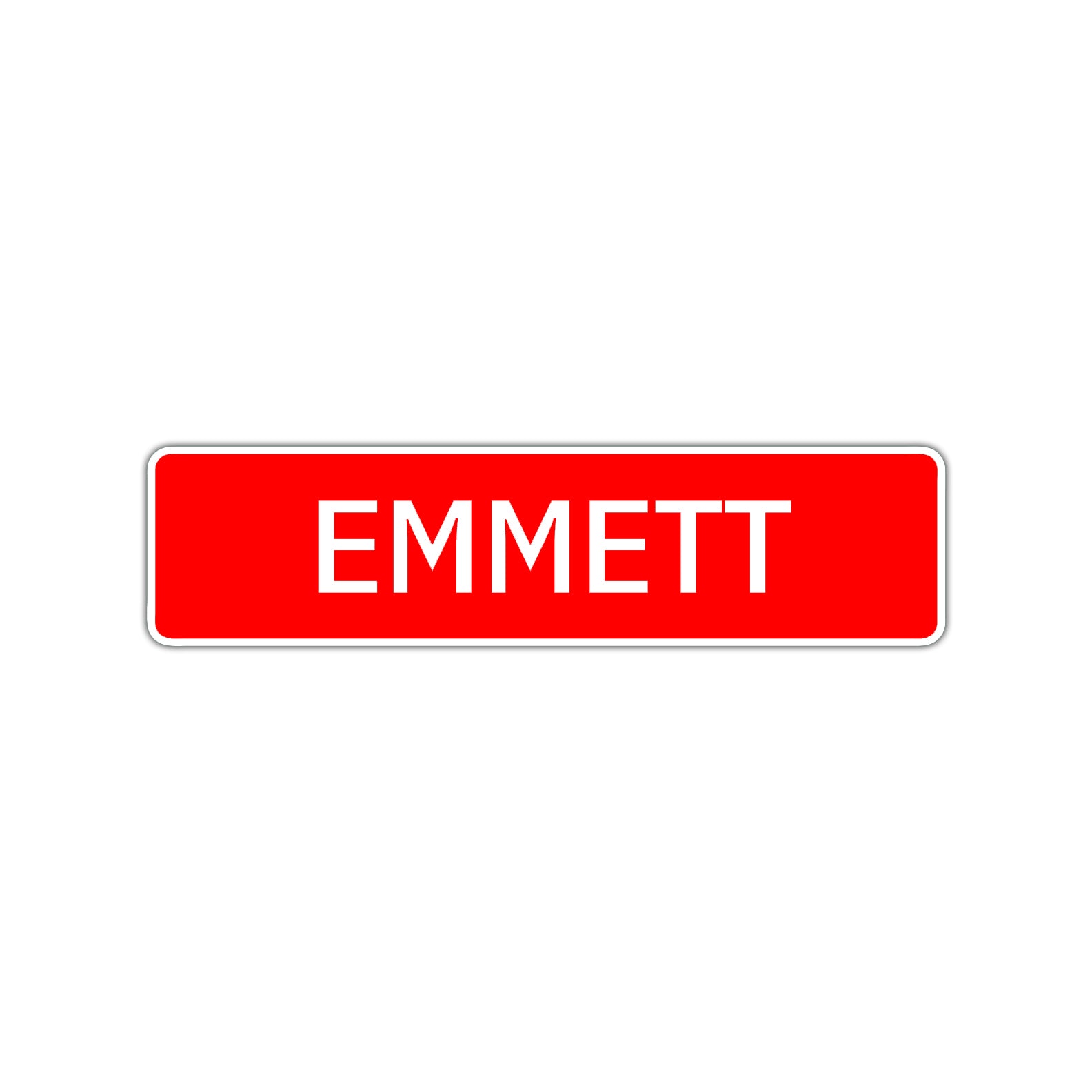 Emmett Street Sign Children Name Room Plate