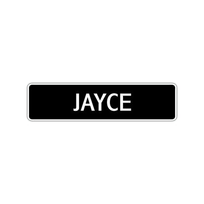 Jayce Street Sign Children Name Room Plate