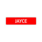 Jayce Street Sign Children Name Room Plate