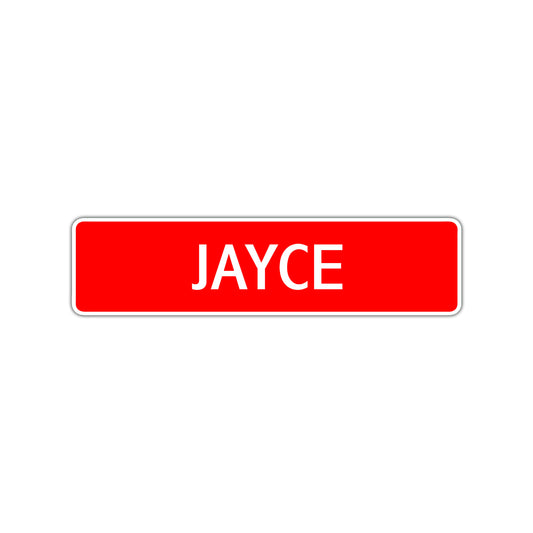 Jayce Street Sign Children Name Room Plate