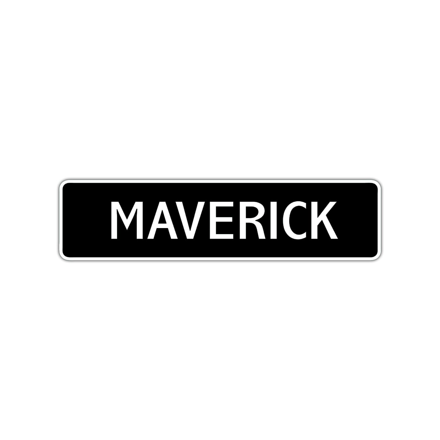 Maverick Street Sign Children Name Room Plate