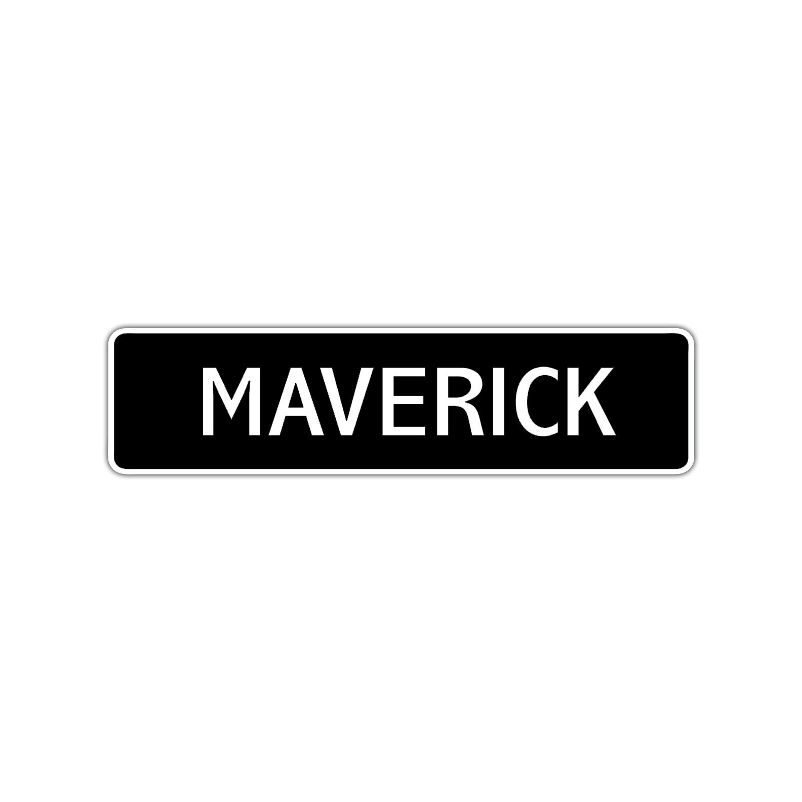 Maverick Street Sign Children Name Room Plate