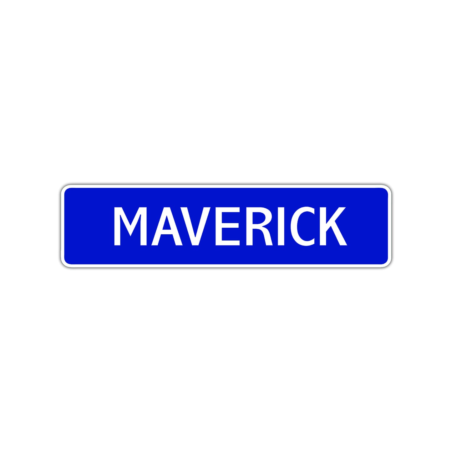 Maverick Street Sign Children Name Room Plate