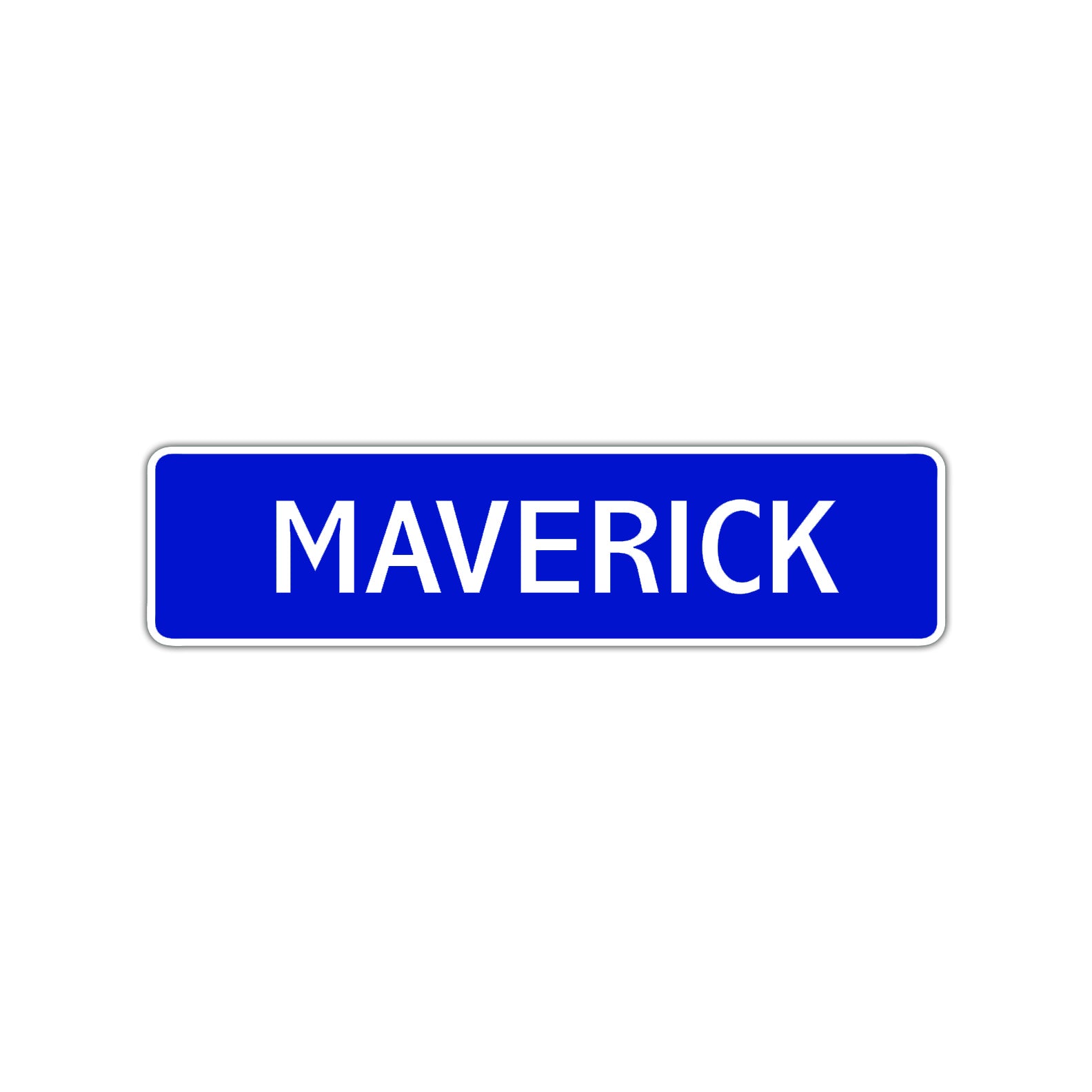 Maverick Street Sign Children Name Room Plate