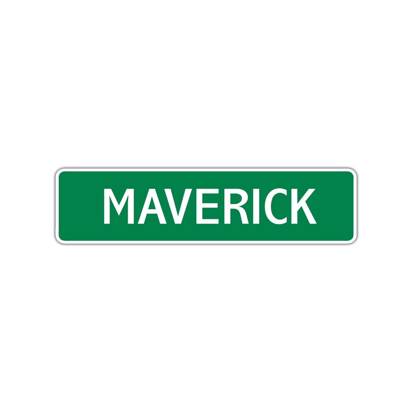 Maverick Street Sign Children Name Room Plate