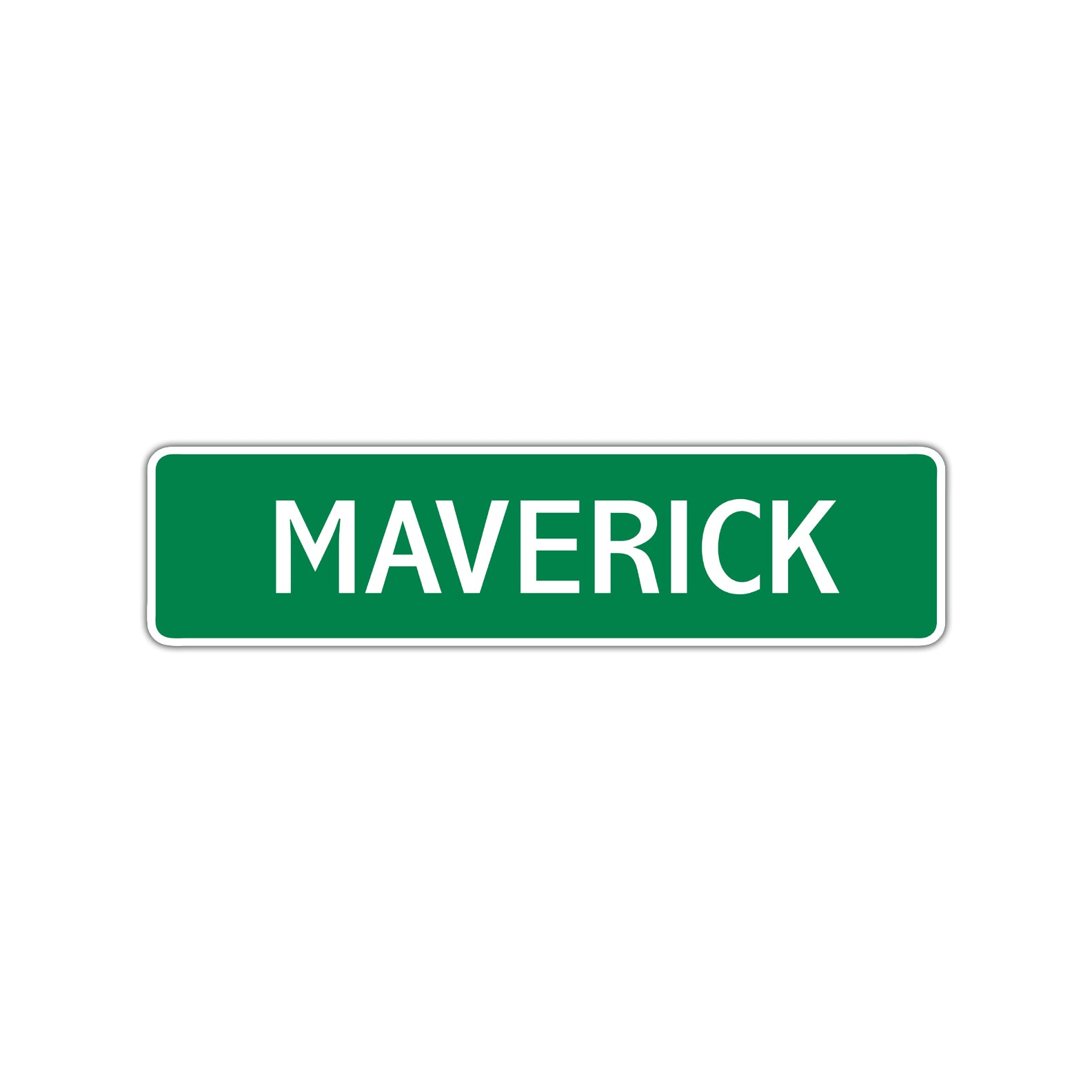 Maverick Street Sign Children Name Room Plate