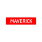 Maverick Street Sign Children Name Room Plate