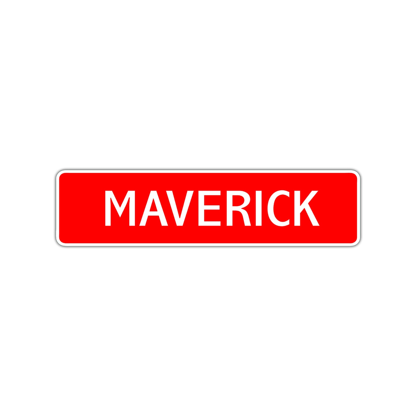 Maverick Street Sign Children Name Room Plate
