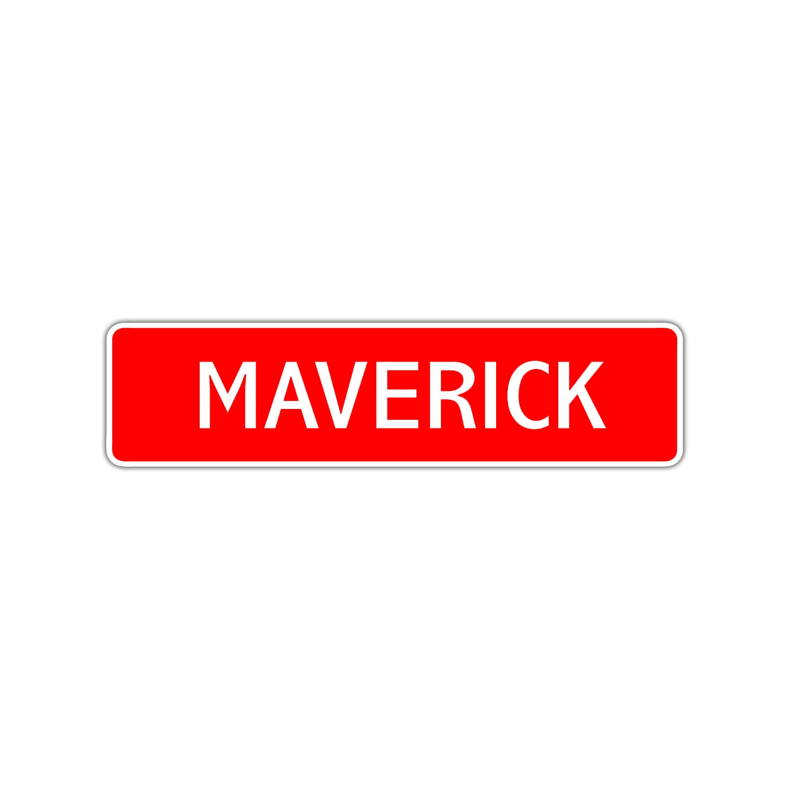 Maverick Street Sign Children Name Room Plate