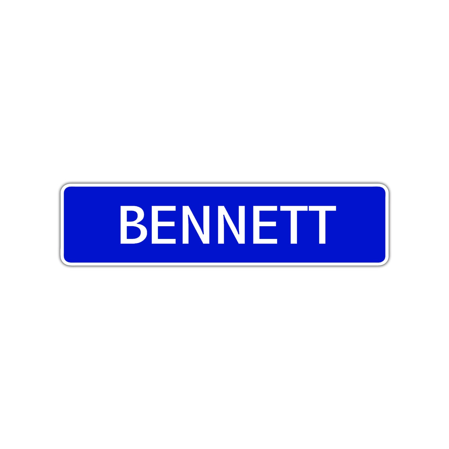 Bennett Street Sign Children Name Room Plate