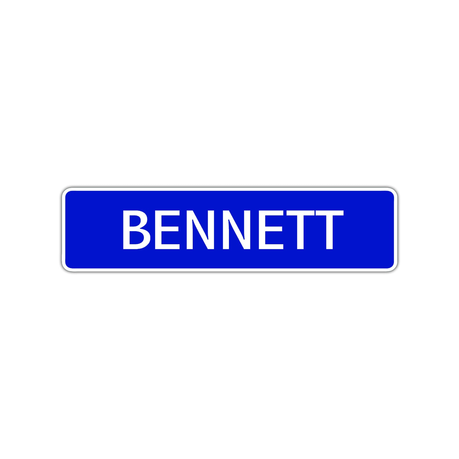Bennett Street Sign Children Name Room Plate