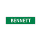 Bennett Street Sign Children Name Room Plate