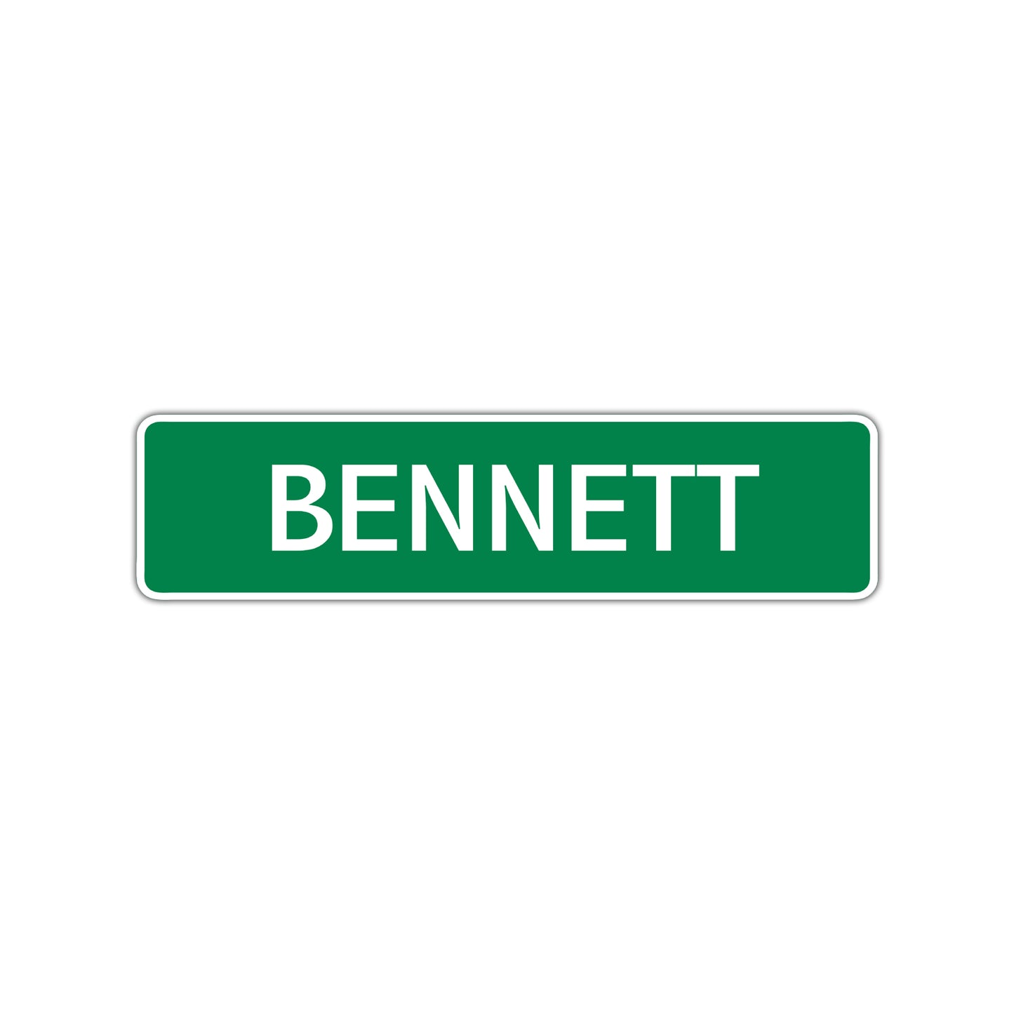 Bennett Street Sign Children Name Room Plate