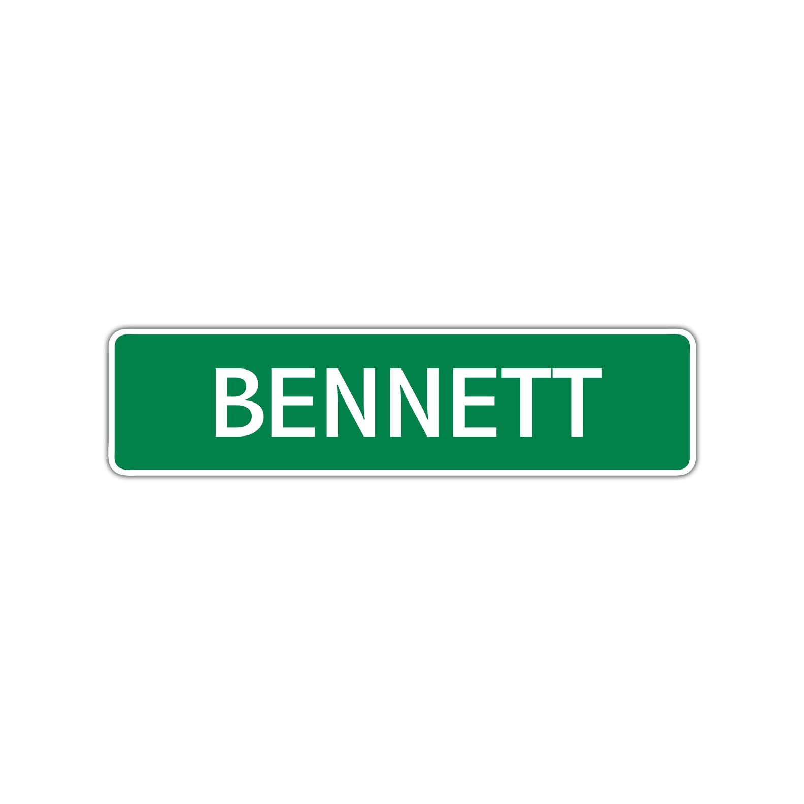 Bennett Street Sign Children Name Room Plate