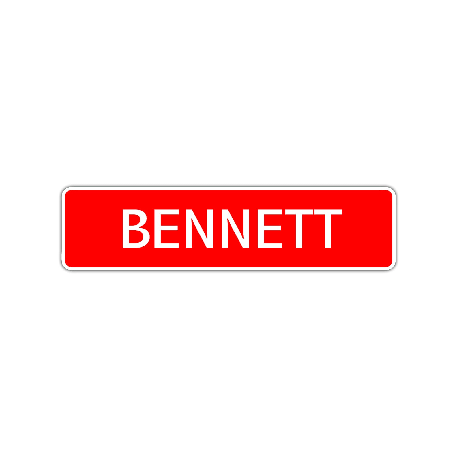 Bennett Street Sign Children Name Room Plate