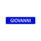 Giovanni Street Sign Children Name Room Plate