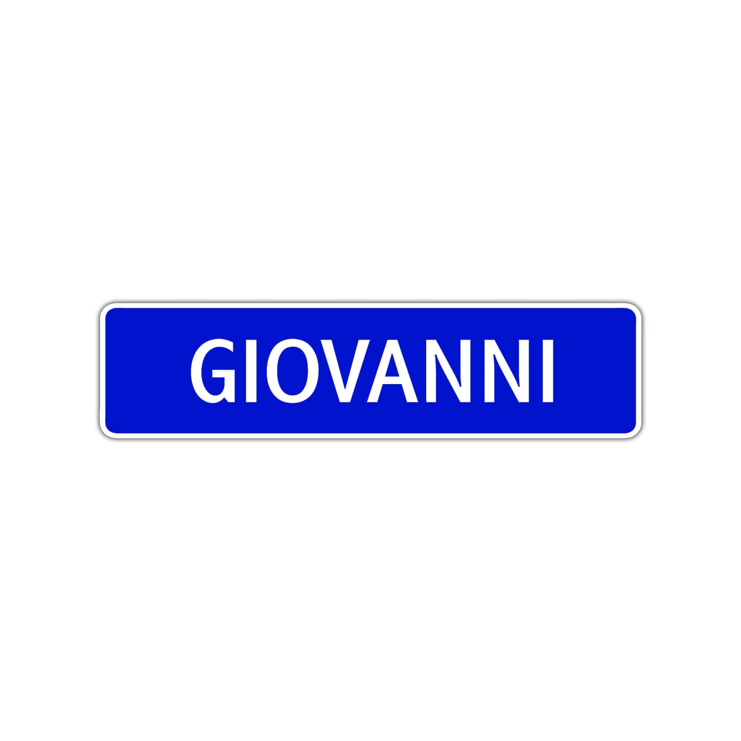 Giovanni Street Sign Children Name Room Plate