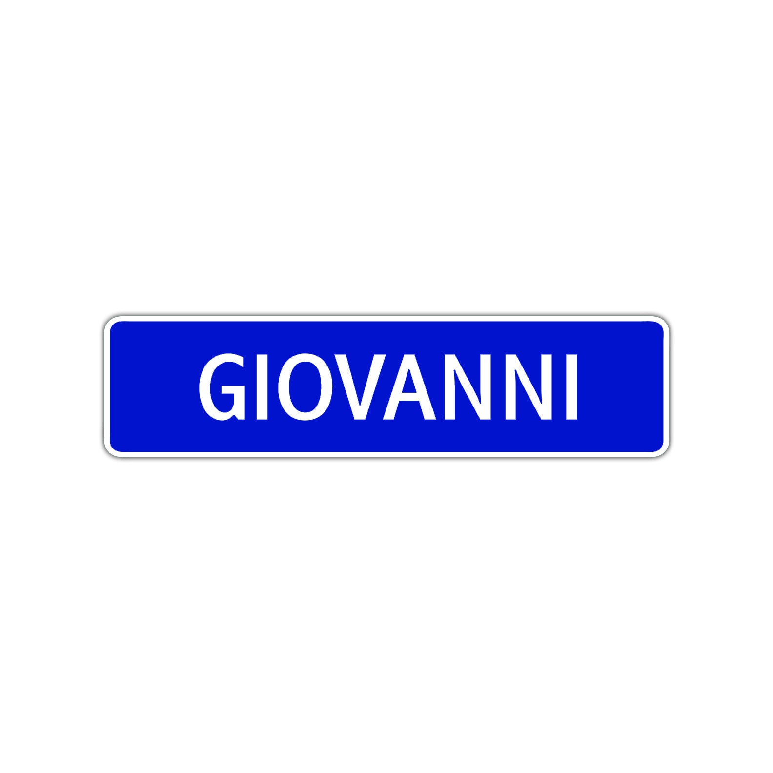 Giovanni Street Sign Children Name Room Plate