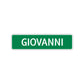 Giovanni Street Sign Children Name Room Plate