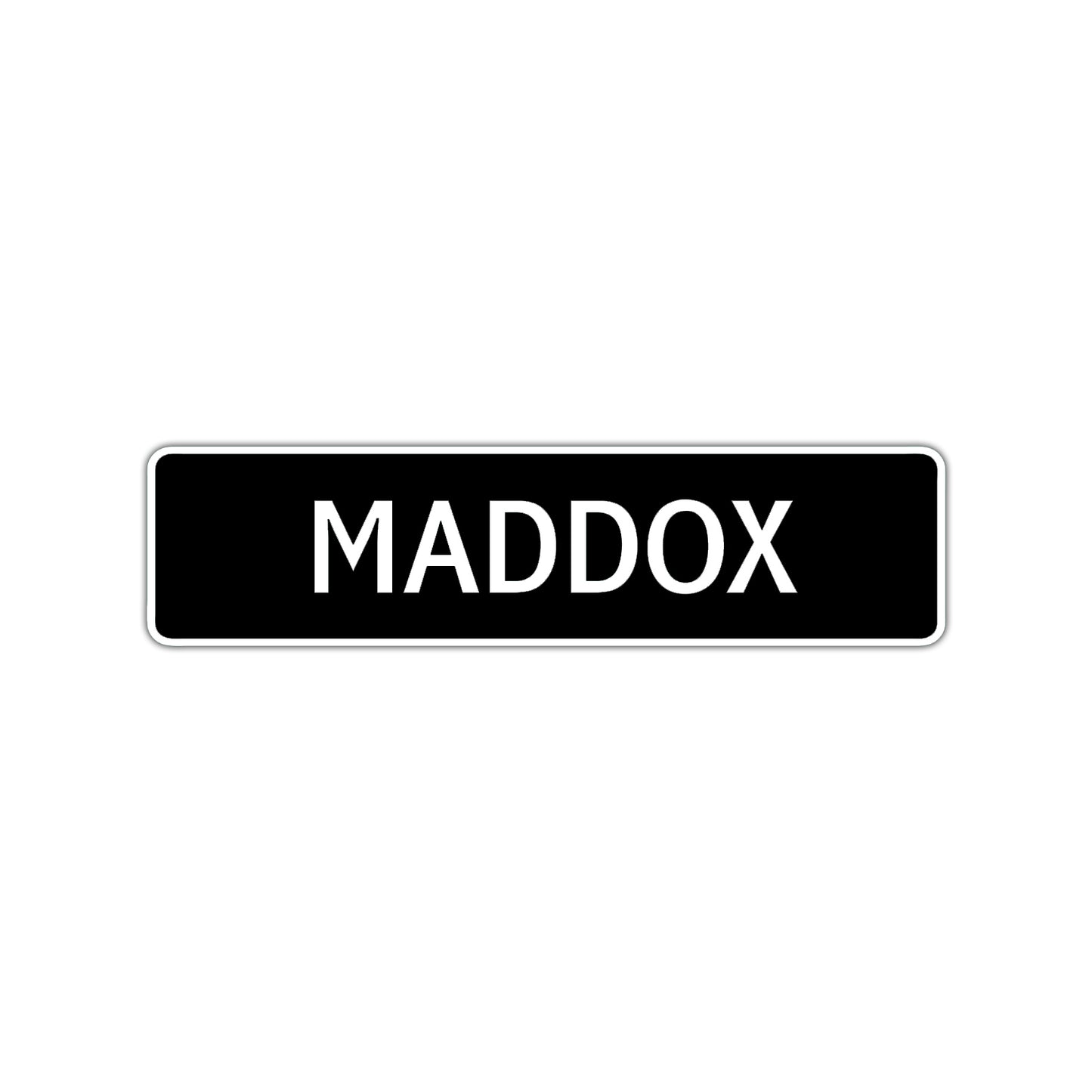 Maddox Street Sign Children Name Room Plate