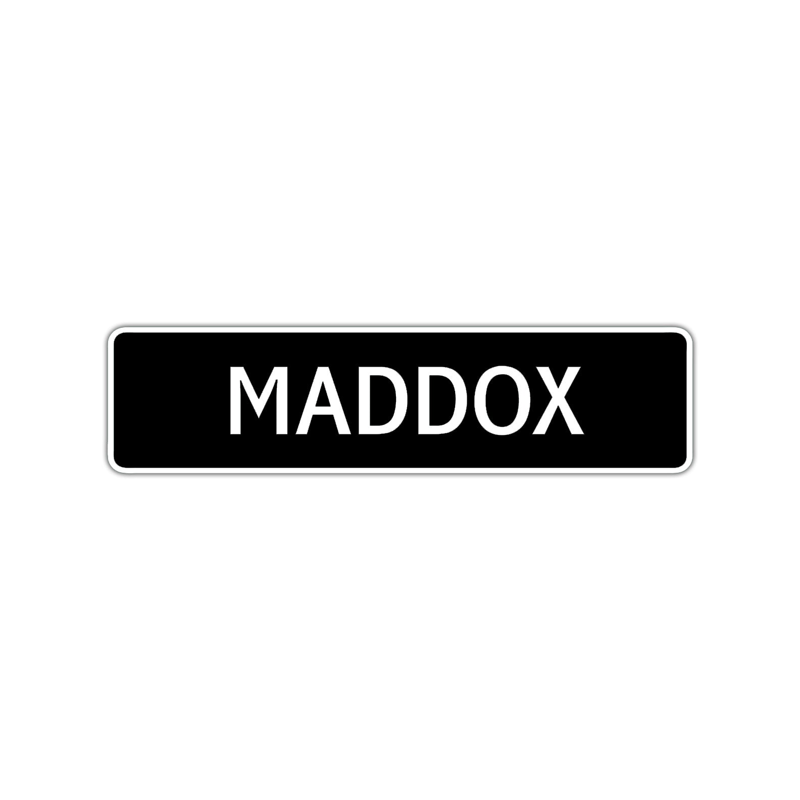 Maddox Street Sign Children Name Room Plate