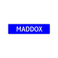 Maddox Street Sign Children Name Room Plate
