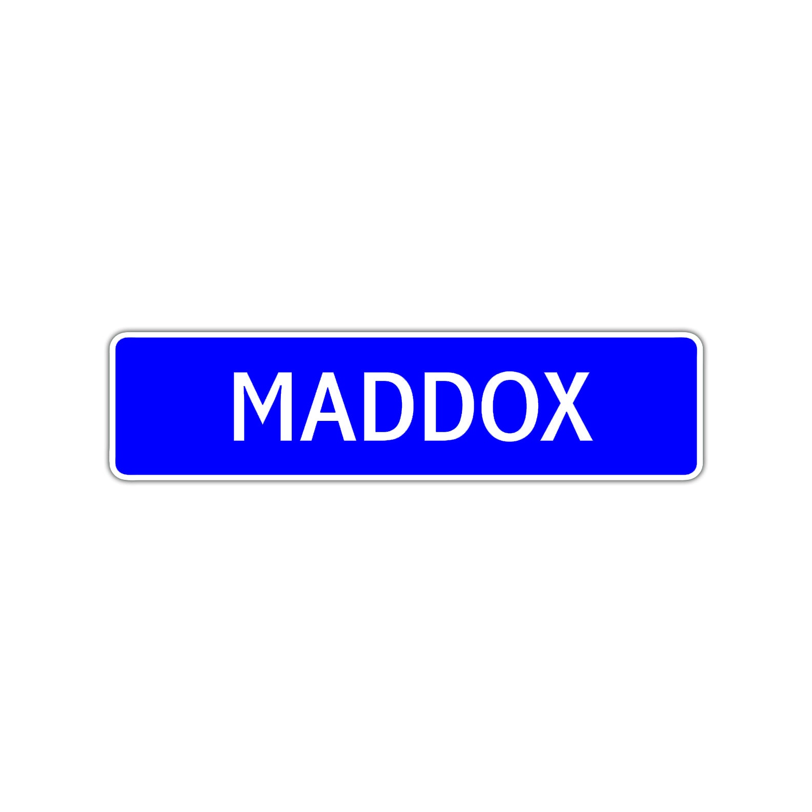 Maddox Street Sign Children Name Room Plate