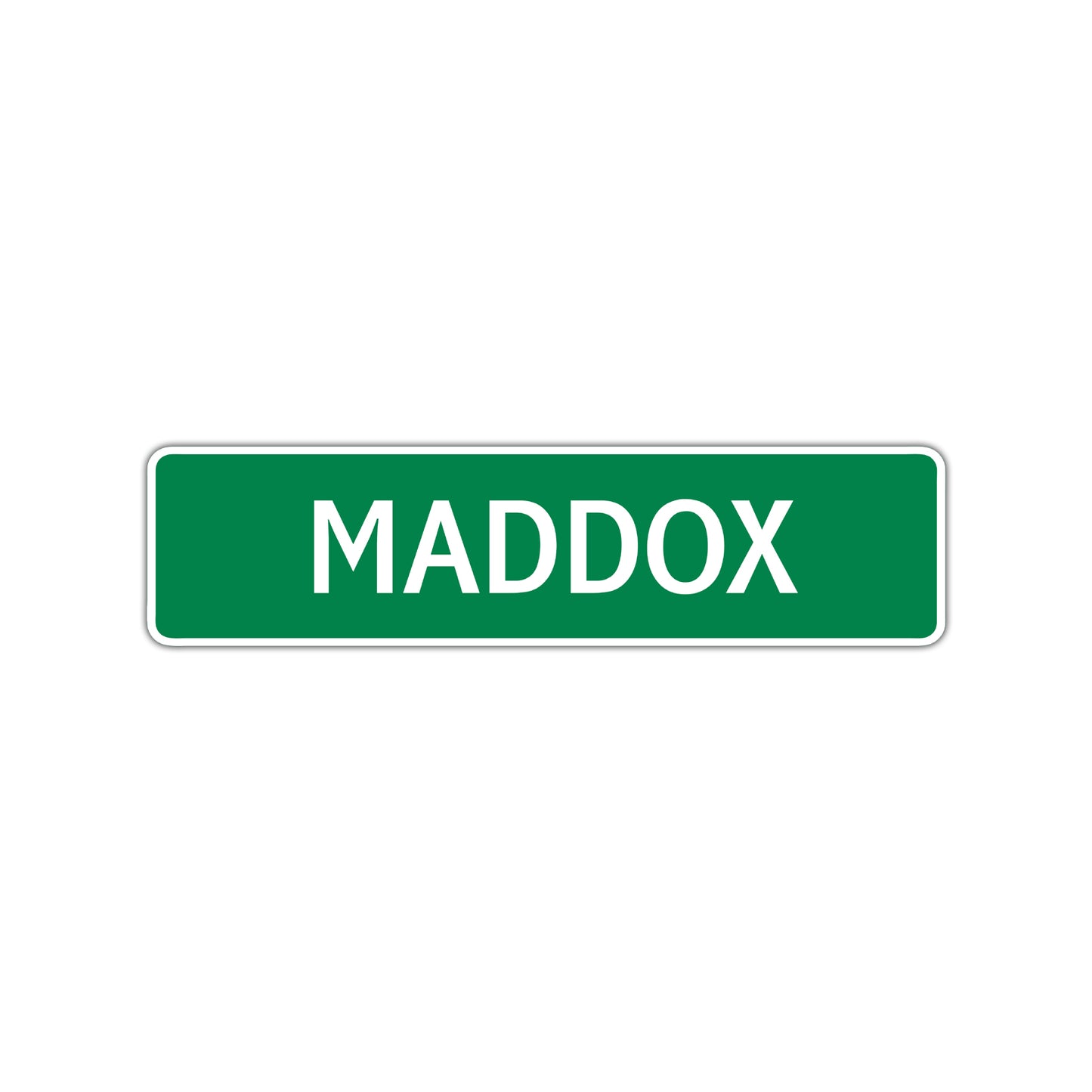 Maddox Street Sign Children Name Room Plate