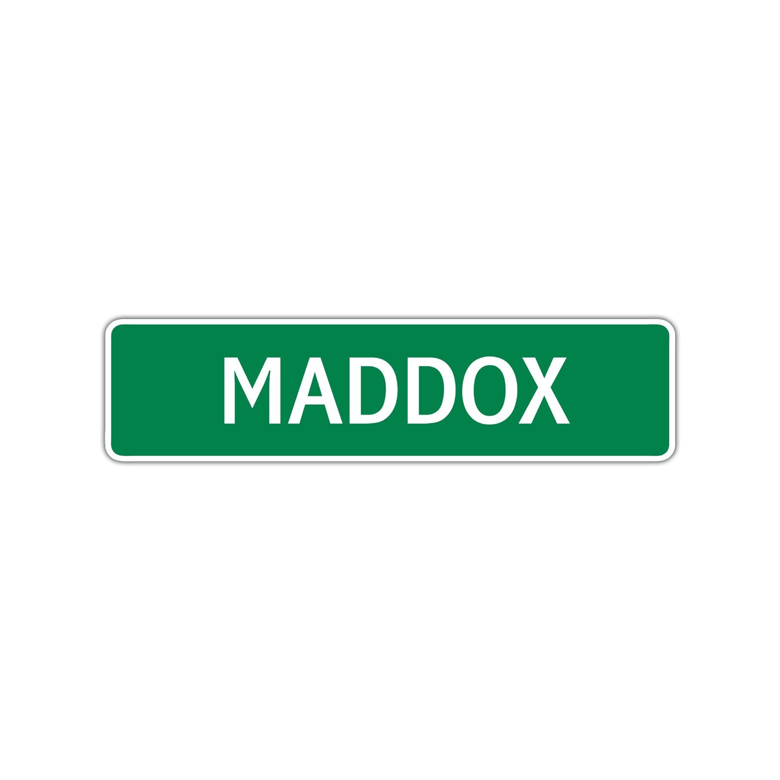 Maddox Street Sign Children Name Room Plate