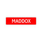 Maddox Street Sign Children Name Room Plate