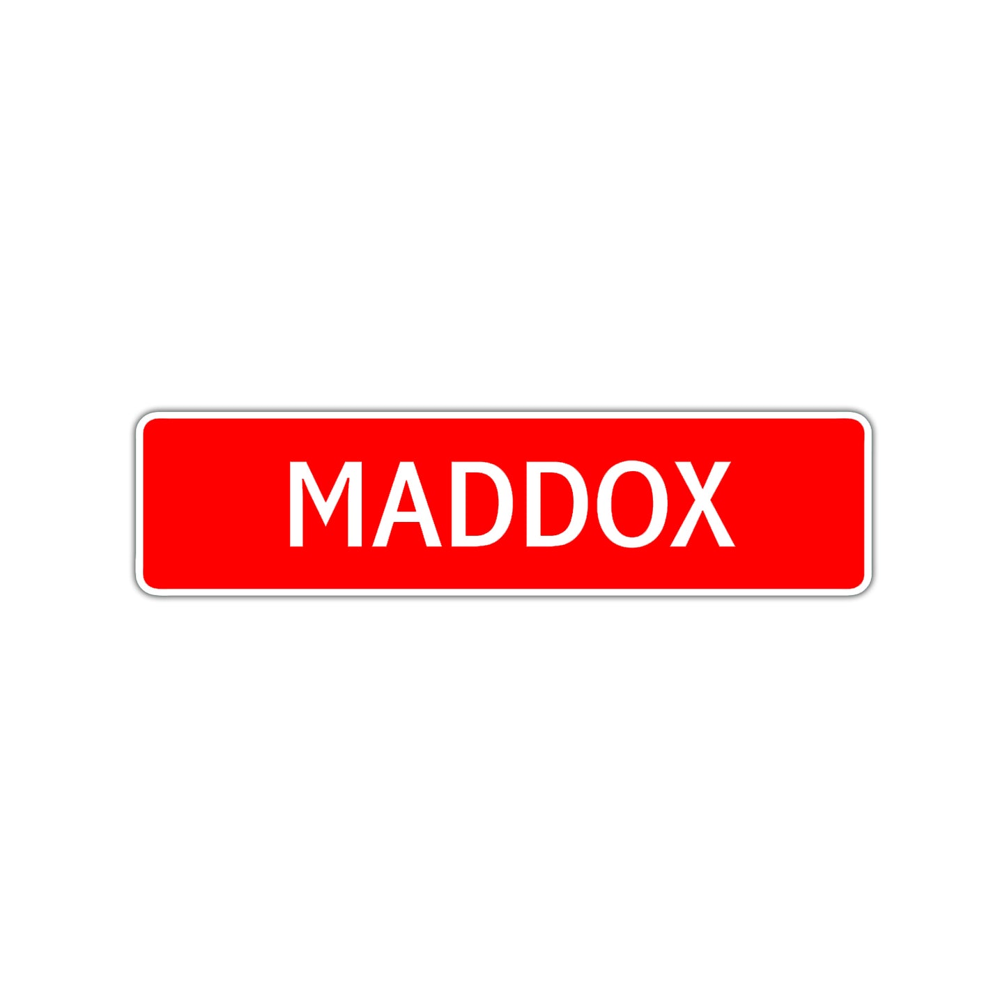 Maddox Street Sign Children Name Room Plate