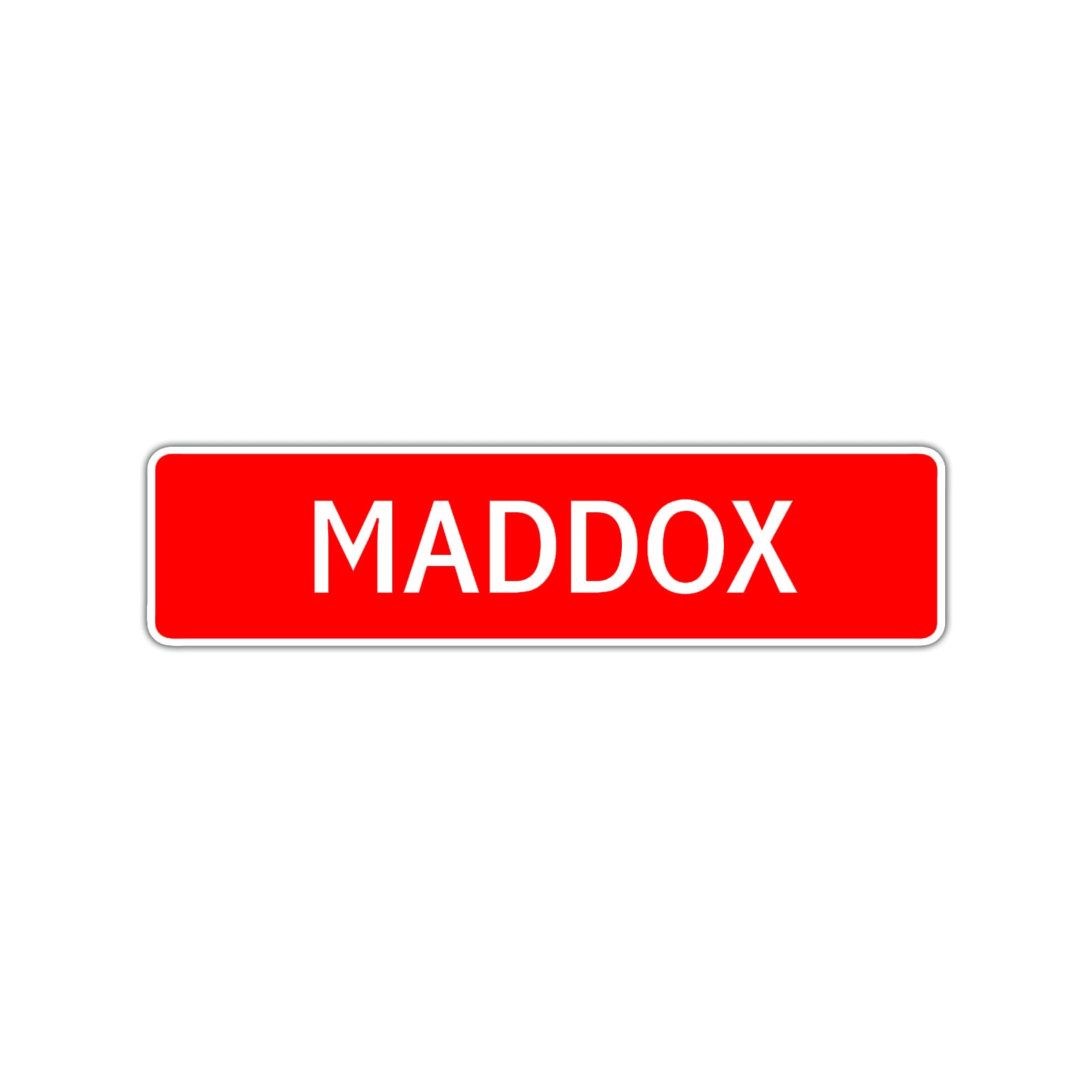 Maddox Street Sign Children Name Room Plate