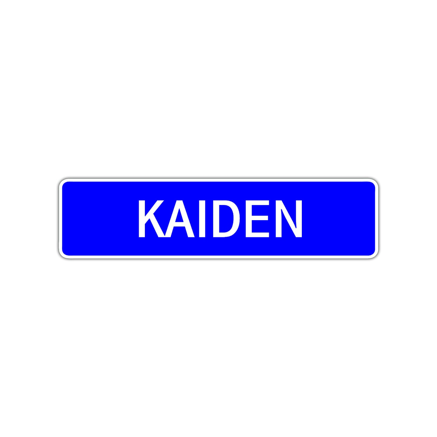 Kaiden Street Sign Children Name Room Plate