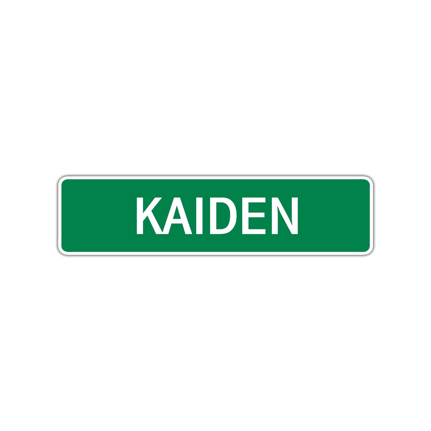 Kaiden Street Sign Children Name Room Plate