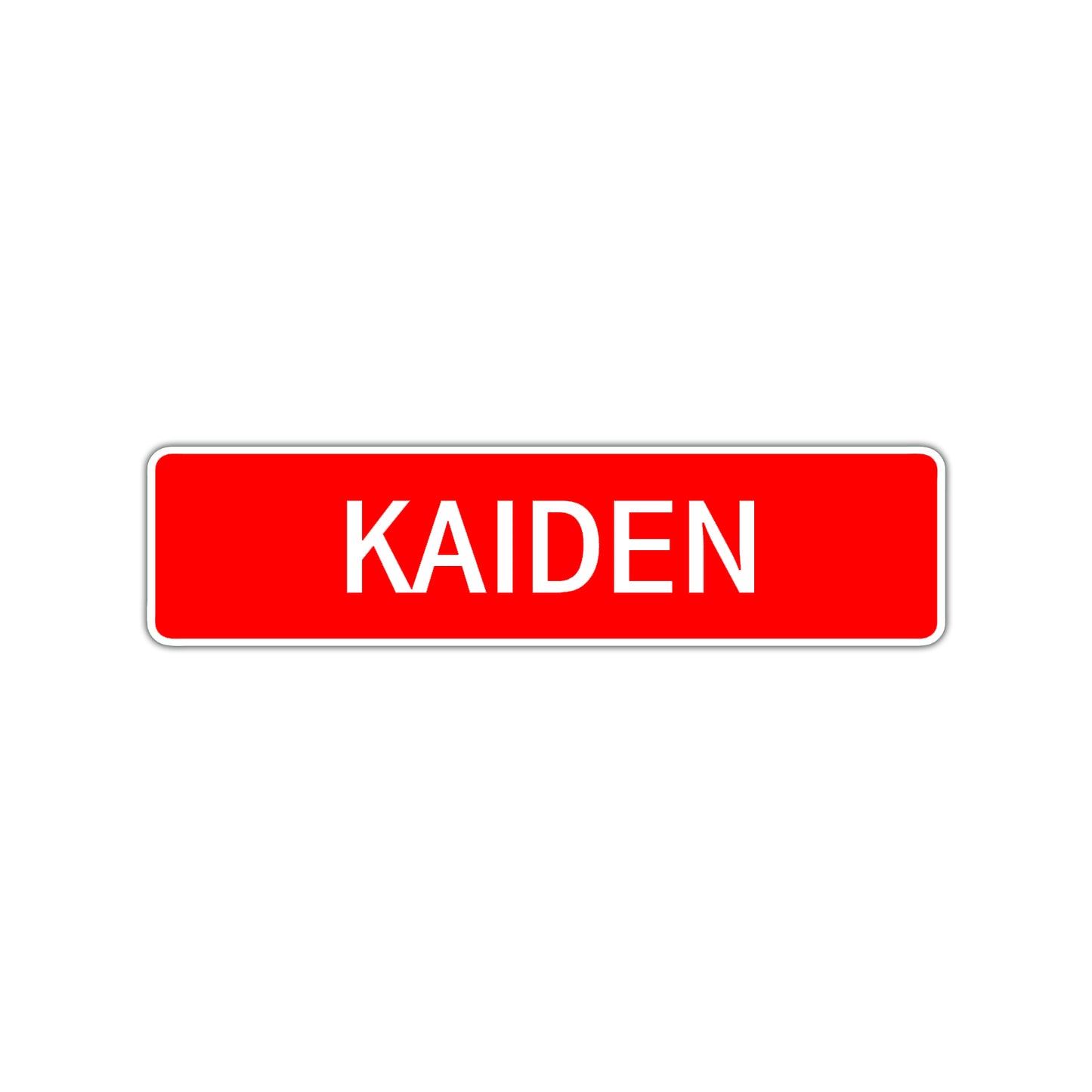 Kaiden Street Sign Children Name Room Plate