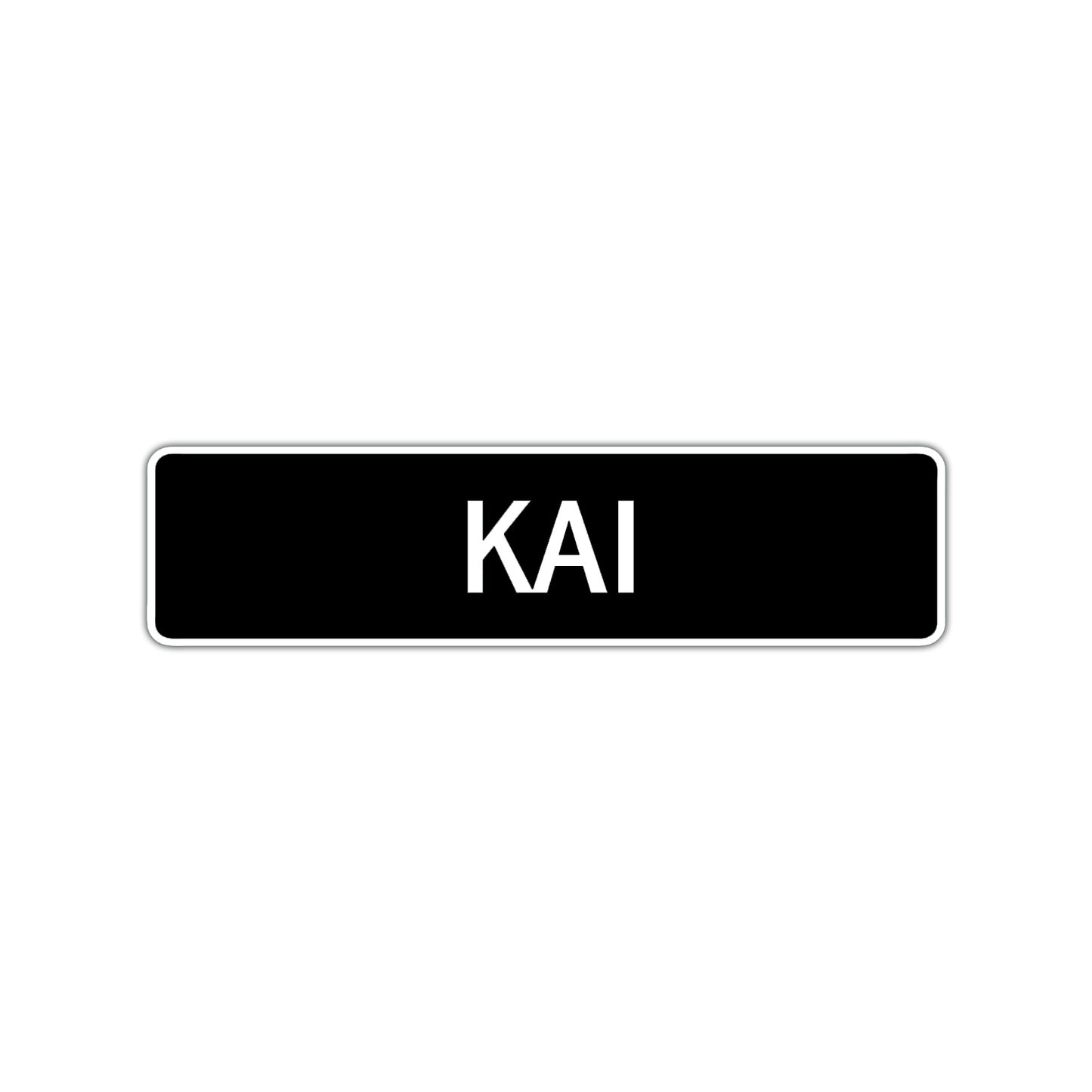 Kai Street Sign Children Name Room Plate